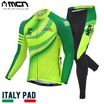 MCN 자전거의류세트 루이지 긴팔져지+9부 타이즈 로드