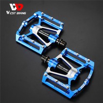 시그니처베이지 웨스트바이킹 자전거 클릿 평페달 페달 YPZ083, 3베어링 페달 블루, 1개