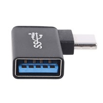USB C ~ USB 3.0 알루미늄 어댑터 USB 3.0 여성 ~ 90도 3.1 스마트 폰 태블릿 플래시 드라이브 키보드 용 C 메일 컨버터