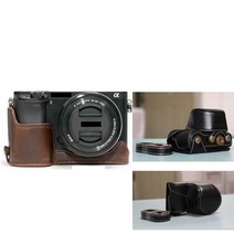 소니알파 a5000 a5100 가죽 케이스 가방, 블랙