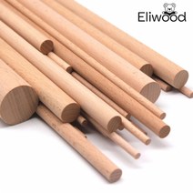 목봉 나무봉 우드봉(지름0.5cm~30cm) 나무막대, 20cm 10개, 0.8cm