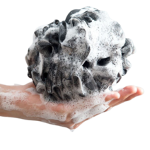 슬로우케어 고급형 블랙 대왕 샤워볼 1+1