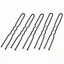 웨이브 U핀 5cm 100개 올림머리 똥머리 유핀, 상세페이지 참조, 상세페이지 참조