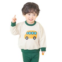 까꿍놀이터 유아용 내꺼맨투맨 면 100% 국내제작