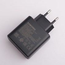 삼성 오리털지널 45W USB-C 슈퍼 적응 빠른 충전 EP-TA845 갤럭시 노트 0 플러스 Note0Plus 5G A9 +, 07 Only Black EU Plug