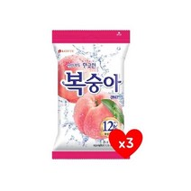 롯데 복숭아캔디 153g 3개 심심풀이 사무실간식 탕비실사탕 유아간식 군것질 졸음방지, 16개