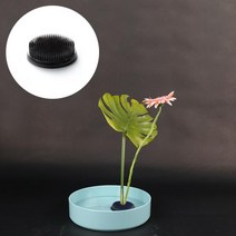 원형 꽃꽂이 생화 수반 고정 흡착식 침봉 DD11682 재료 꽃, 벤타샵투명