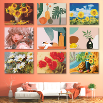 diy 명화 유화그리기세트 그림 캔버스 색칠하기 20X20 인테리어 해바라기, A-247해양배