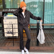 퍼니걸스 기모 후드집업 트레이닝 세트_8326