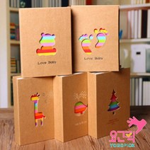 땡쓰몰 포토북 미니앨범 4x6 레인보우 포켓앨범 (100매), 곰돌이, 100매