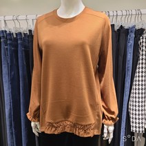 꾸즈 nc중앙로 배색 셔링 언발 루즈티 CM913T1