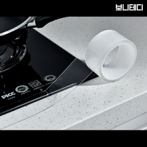 투명 방수테이프 실리콘 테이프 욕실 수리 투명방수 테이프 곰팡이방지 주방 욕실 틈새 실링용 테이프, 30mm*3m