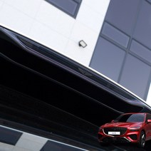 제네시스 GV70 리어루프 스포일러 로고 플레이트 몰딩, 헤어라인블랙