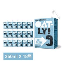 오틀리(Oatly) 식물성귀리음료 오틀리 오리지널 250ml x 18팩, 상세 설명 참조, 단일옵션