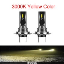 오토바이 안개등 미니 터보 12000lms Led 자동차 헤드라이트 H1 H3 H4 H7 H8 H9 H6 9005 880 881 러닝 라, 02 3000K_01 H1