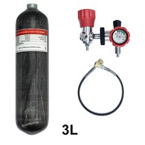TU 탄소 섬유 실린더 고압 에어HP호환A 레귤레이터 필 밸브 다이빙 M18 1.5 4500Psi 300Bar 3L
