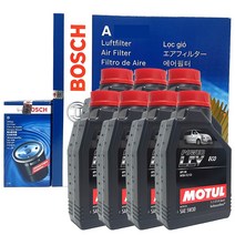 올뉴쏘렌토 UM 2.0 2.2 e-VGT 15년-20년03 엔진오일 교환 셋트 오일필터+에어크리너+합성유 O0096+A2659+5W30 LCV 7L, 5w30, 7개, 1L