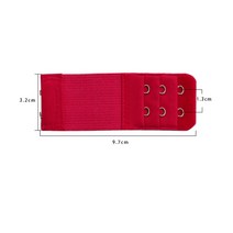 1pc 2 후크 브래지어 증량제여자의 탄성 브래지어 연장 스트랩 훅 클립 확장기 가변 벨트 버클 속옷 13 색 친밀한액세서리, Wine Red