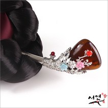 서연한복 비녀 BN505 고급 원석비녀 전통 올림머리