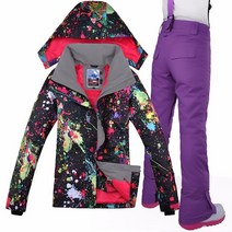 승마레슨 승마바지 Gsou snow-고품질 여성 자켓 스키복 캠프 승마 스포츠 방수 방풍 스노우보드 + 바지, 06 A6_03 M