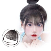 아카누스 수제 인모 애교 앞머리 가발, 애교앞머리+옆머리, 1개