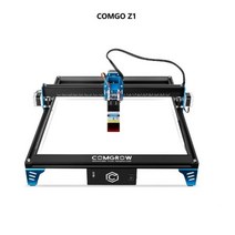 COMGROW-고정밀 레이저 커팅 조각 기계 48W FAC CNC 조각기 목재 라우터 400*400mm 로고 프린터, COMGO Z1, EU Plug, Add 40W Laser Head