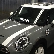 미니쿠퍼 자동차 MINI 포인트 차량용 스티커, MINI-M, 레드반사, 1개
