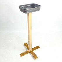 스탠드 재떨이 스텐 재털이 원목 덮개, 스텐재털이14x10x4.5m