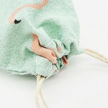 파우치 면 이너백 더스트백 복주머니 홍학 대 천 면주머니 로고인쇄 에코백