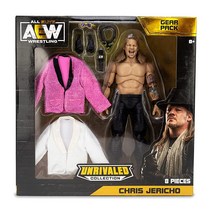 All Elite Wrestling 타의 추종을 불허하는 컬렉션 크리스 제리코 기어 팩 - 16.5cm(6.5인치) AEW 액션 피규어 시리즈 5 아마존 독점