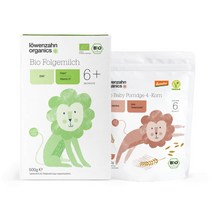 loewenzah Bio follow up milk 6+ 4 Grain Porridge 뢰벤짠 바이오 팔로우업 밀크 6+500g 4그레인 포리지 150g