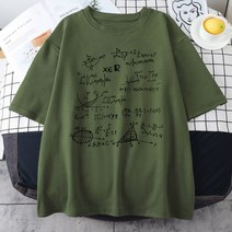티셔츠 2022 여름 수식 여성 빅뱅 이론 남성 Streetwear 브랜드 의류, 3L, 05 Dark Green