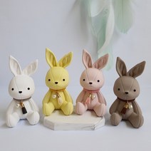 향기꽃피다 가죽인형 토끼 차량석고방향제 리필5ml+고급포장 SET, 일랑일랑