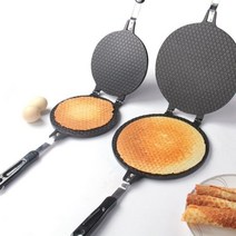 얇은 아이스크림콘 메이커 와플콘메이커 크레페팬, 22cm