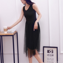 베베디 여성용 밀리드 민소매 롱원피스