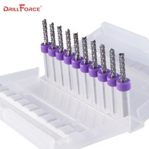 밀링커터 엔드밀 나사 볼록 십자 드릴 공구 비트세트 PCB 밀링 커터 피쉬 테일 옥수수 텅스텐 카바이드 미니 엔드 밀 조각 10PCs, 5.0.8mm 10pc
