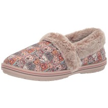 아치형 폭신한 푹신한 Skechers 여성용 114795 슬리퍼 브라운 멀티