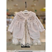 [압소바] 끌로 드레스 리지FUR조끼 세트 AX7254117