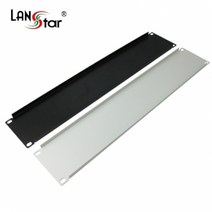 랜스타 블랭크 판넬 2U-검정 아이보리 (허브랙 서버랙용) 블랭크판넬, LS-BPA-S2UB 검정
