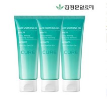 [김정문알로에] 큐어 알로에 수딩젤 100ml 3개, 단품