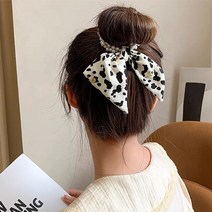 리본 스카프헤어끈 진주 곱창 밴드