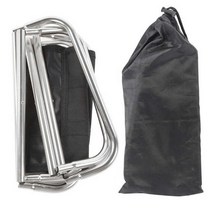 벤치 야외벤치 나무벤치 공원 라운지의자 접이식 야외 의자 항공 알루미늄 합금 휴대용 캠핑 미니 낚시 액, 01 Silver