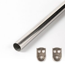 스텐 파이프 옷봉 옷걸이봉 소켓세트, 19파이-800mm