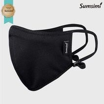 [SUMSIMI] 숨시미 특허받은 나노 필터 패션 마스크_프리미엄형, 블랙, M