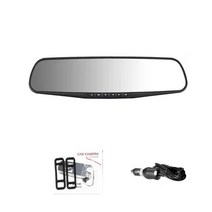 ADDKEY 자동차 DVR FHD 1080P 4.3 인치 IPS 스크린 비디오 레코더 캠코더 듀얼 렌즈 백미러 자동 등록기 대시 캠, without rear camera, CHINA_16G