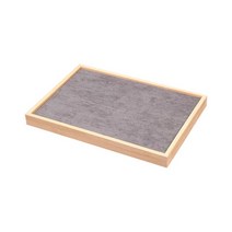WENYAN 쥬얼리 디스플레이 케이스 트레이 나무 튼튼한 쇼케이스 쥬얼리 홀더 실용적인 치수 35cm x 24cm x 3cm, 35cmx24cmx3cm, 목재, 스타일 F