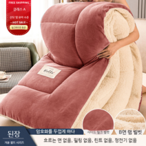 남극 양털 이불 겨울 두꺼운 따뜻한 기숙사 싱글 학생 공간 도톰한 프리미엄 알파카이불, 양면 벨벳 팥소2