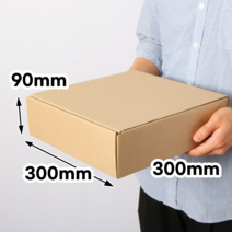 조립형 택배박스 C형타입 납작한상자, 1BOX, 300X300X90/50장/B골/C타입