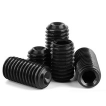 M6 블랙 무두볼트 육각 소켓 10개 DIN916 탄소강 합금강 랜치 스크류 렌치 고정, M6 (10개), 50mm
