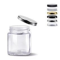 미르코리아 미니사각러그 유리병 골드캡, 100ml, 5개